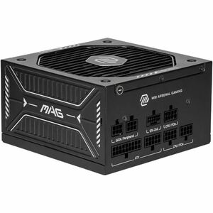 MSI MAG A750GLS PCIE5, Fully Modular Compact Gaming 750W Power Supply, 80+ Gold, ATX 3.1 & PCIe 5.1 Ready, Native Dual-Color 12V-2x6 Cable, Low-Noise, Embossed Jacket Cables