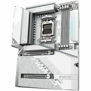 GIGABYTE STEALTH B870 AORUS STEALTH ICE Gaming Desktop Motherboard AMD X870 Chipset Socket AM5 ATX X870AORUSSTEALTHICE