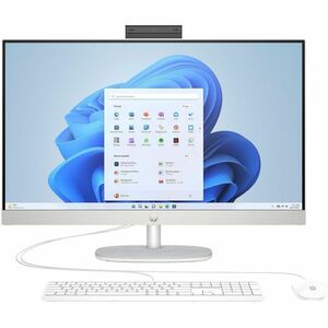 HP 27-cr0000a 27-cr0307c All-in-One Computer AMD Ryzen 5 7520U 16 GB 1 TB PCI Express NVMe SSD 27" Full HD Touchscreen Desktop Shell White Refurbished AMD Chip 1920 x 1080 Windows 11 Home AMD Radeon Graphics LPDDR5 Wi-Fi 6 IEEE 80 A42P6AARABA