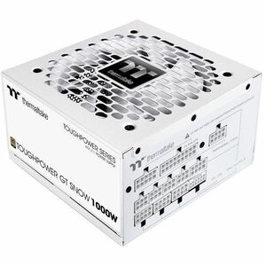 Thermaltake Toughpower GT 1000W; ATX 3.1; Native PCIe 5.1 12V-2x6; Full Modular; Flat Cables; Color Matched Connectors; Japanese Main Capacitors; 80 Plus Gold; 140mm; White