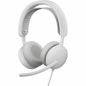 Logitech Zone Wired 2 for Business Noise-Canceling Headset with Adaptive Hybrid ANC Microsoft Teams Certified USB-C with USB-A adapter Off-white 981001610