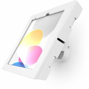 iPad 10th-11th A16 Gen Apex Enclosure Bow Tilting Wall Mount White
