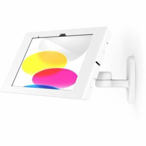 iPad 10th-11th A16 Gen Apex Enclosure Swing Wall Mount White