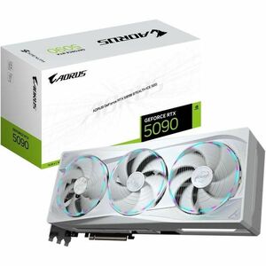 Aorus NVIDIA GeForce RTX 5090 Graphic Card 32 GB GDDR7 7680 x 4320 2.66 GHz Core 512 bit Bus Width PCI Express 5.0 DisplayPort 3 x DisplayPort HDMI GVN5090AORUSSTICE32GD