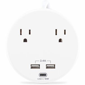 CyberPower P205UC Home Office 2 Outlet Surge Protector with 500 J Surge Suppression