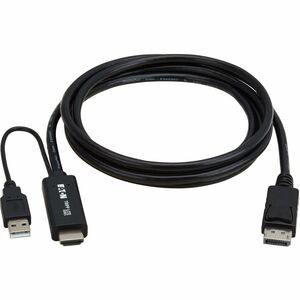 Tripp Lite series HDMI to DisplayPort Active Adapter Cable M/M 4K 60 Hz USB Power Black 2 m