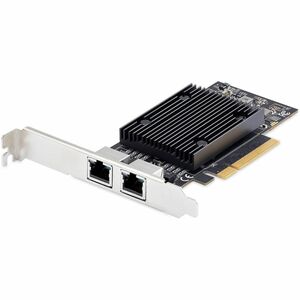 StarTech 2-Port PCIe 10Gb Ethernet Network Card Dual RJ45 10GBase-T/Gigabit Broadcom BCM57416 Chipset NIC Card Windows & Linux