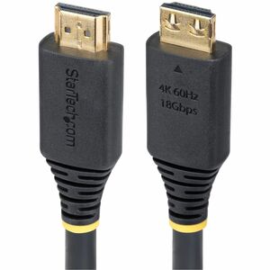 StarTech 5m (16ft) High Speed HDMI Cable with Gripping Connectors, 4K 60Hz/1440p 144Hz, 18Gbps, UHD HDMI Cord, TPE Jacket