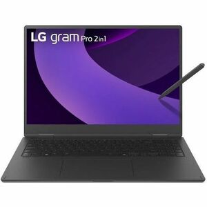 LG gram Pro 16T90TP-K.APB6U1 16" Touchscreen Convertible 2 in 1 Notebook WQXGA+ 120 Hz Intel Core Ultra 7 255H Intel Evo Platform 32 GB 1 TB SSD Obsidian Black