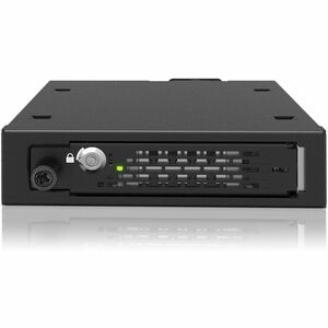 Icy Dock ToughArmor MB491V5K-B Drive Bay Adapter for 3.5" PCI Express 5.0 MCIO 4i SFF-TA-1016 Host Interface Internal Black TAA Compliant MB491V5KB