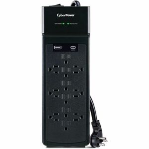 CyberPower CSP1206UC Home Office 12 Outlet Surge Protector with 3000 J Surge Suppression