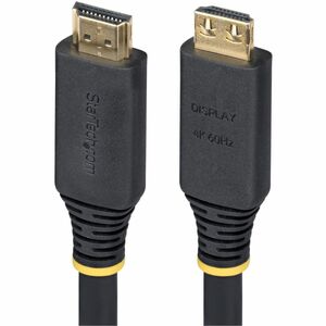 StarTech.com 50ft 15.2m Active High Speed HDMI Cable with Gripping Connectors 4K 60Hz/1440p 144Hz 18Gbps UHD HDMI Cord TPE Jacket HDMI2CABLEGRIP50F
