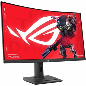 Asus ROG Strix XG32WCMS 32" Class WQHD Curved Screen Gaming LCD Monitor 16:9 31.5" Viewable Fast Vertical Alignment VA 2560 x 1440 16.7 Million Colors Adaptive Sync/FreeSync Premium 350 Nit 1 ms 280 Hz Refresh Rate Swivel Height Ti ROGStrixXG32WCMS