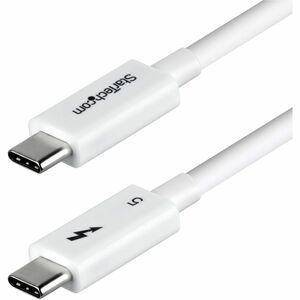 StarTech.com 1.5ft 50cm Thunderbolt 5 Cable 80Gbps/120Gbps 240W PD 8K 60Hz Certified Thunderbolt Cable White