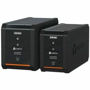 Vertiv PowerUPS 200 Essential PSA6E-1500LVT 1500VA/850W AVR User-Replaceable Batteries Battery Backup 8 NEMA Outlets Three-Year Warranty PSA6E1500LVT