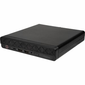 HP EliteDesk 8 G1a Desktop Computer AMD Ryzen 5 220 16 GB 256 GB PCI Express NVMe SSD Mini PC Jack Black AMD Chip Windows 11 Pro AMD Radeon 740M Graphics DDR5 SDRAM English Keyboard Wi-Fi 6 IEEE 802.11ax 90 W D32NPATABA