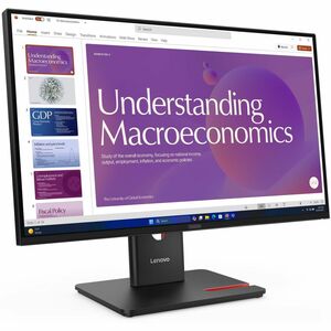 Lenovo ThinkVision T24D-40 24" Class Full HD LED Monitor 16:9 Eclipse Black 64B9GAR1U2