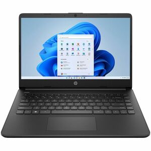 HP 14-d3000 14-dq3210nr 14" Touchscreen Notebook HD Intel Celeron N4500 4 GB 64 GB Flash Memory Jet Black Refurbished Intel Chip 1366 x 768 Windows 11 Home in S mode Intel UHD Graphics Front Camera/Webcam 12 Hours Battery Run Time  B89MSUARABA