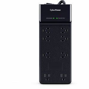 CyberPower CSB806R1 Essential 8 Outlet Surge Protector with 4800 J Surge Suppression