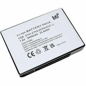 BTI BTRY-ET5X-PRPK2-01-BTI 7.6V 25.84WH LI-ION SCANNER BATTERY FOR ZEBRA BTRYET5XPRPK201B