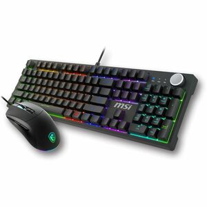 MSI Forge GK320 Combo RED US – Gaming RGB Keyboard & Mouse Set, 26-Key Anti-Ghosting, 12800 DPI Optical Sensor