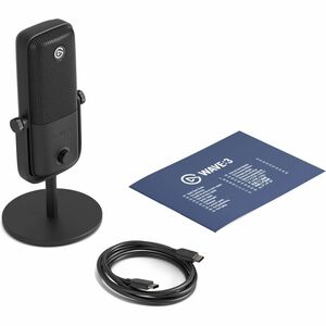 Elgato Wave:3 MK.2 Premium USB Condenser Microphone for Streaming & Podcasting with Wave FX Processor