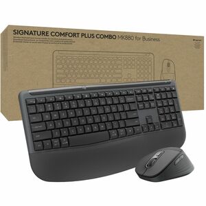 Logitech+Signature+Comfort+Plus+Combo+MK880+for+Business+Full-Size+Wireless+Keyboard+and+Mouse+with+Palm+Rest+Silent+Clicks+Secure+Receiver+Bluetooth+Windows%2fmacOS+920013971