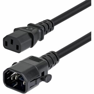 StarTech 10ft 3m Power Extension Cord Locking C14 to C13 PDU Power Cord 10A 250V 18AWG UL Listed TAA C14LC1318G10ABK10FT StarTech+10ft+3m+Power+Extension+Cord+Locking+C14+to+C13+PDU+Power+Cord+10A+250V+18AWG+UL+Listed+TAA+C14LC1318G10ABK10FT