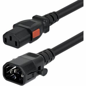 StarTech 10ft 3m Heavy Duty Power Extension Cord Locking C14 to Locking C13 PDU Power Cord 15A 250V 14AWG UL Listed TAA C14LC13L14G15ABK10FT StarTech+10ft+3m+Heavy+Duty+Power+Extension+Cord+Locking+C14+to+Locking+C13+PDU+Power+Cord+15A+250V+14AWG+UL+Listed+TAA+C14LC13L14G15ABK10FT