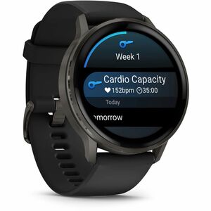 Garmin Venu 4 45 mm Slate with Black Silicone Band 0100301400
