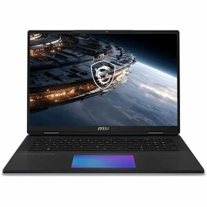 MSI Titan 18 HX A2W Titan 18 HX A2WJ-1258US 18" Gaming Notebook UHD+ 240 Hz Intel Core Ultra 9 Series 2 290HX Plus 64 GB 4 TB PCI Express NVMe 4.0 x4 PCI Express NVMe 5.0 x4 SSD Core Black Intel HM870 Chip 3840 x 2400 Windows 11 Pro N TITAN18HXA21258