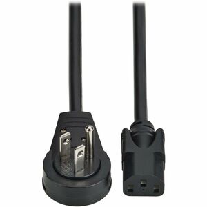 Tripp Lite 6ft 5-15P to Right Angle C13 10A 125V 18 AWG Computer AC Power Cable Tripp+Lite+6ft+5-15P+to+Right+Angle+C13+10A+125V+18+AWG+Computer+AC+Power+Cable