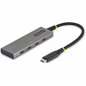 StarTech 4-Port USB-C Hub 10Gbps 100W PD Charging 4x USB-C Ports Overcurrent Protection PCR Aluminum For Laptop/Tablet 309BUSBCHUB