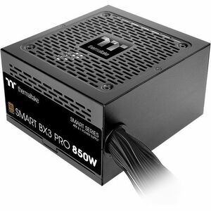 Thermaltake Smart BX3 Pro SPD-0850AH2NLB-3 850W Power Supply Black ATX 120 V AC 230 V AC Input 3.3 V DC 5 V DC 12 V DC -12 V DC 5 V SB Output 850 W Active PFC 1 +12V Rails PCI Express Connector 5.1 1 Fan 85% Efficiency PSSPD0850NNFABU7