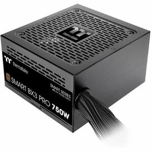 Thermaltake Smart BX3 Pro SPD-0750AH2NLB-3 750W Power Supply Black ATX 120 V AC 230 V AC Input 3.3 V DC 5 V DC 12 V DC -12 V DC 5 V SB Output 750 W Active PFC 1 +12V Rails PCI Express Connector 5.1 1 Fan 85% Efficiency PSSPD0750NNFABU7