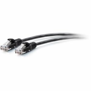 C2G 3ft 0.9m Cat6a Snagless Unshielded UTP Slim Ethernet Patch Cable Black