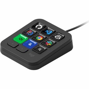 Logitech MX Keypad Programmable Macro Pad for Developers 9 LCD Keys App-Aware ProfilesGitHub CopilotUSB-CGraphite 920013889
