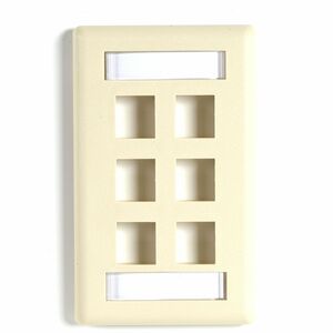 Black Box GigaStation2 6 Socket Network Faceplate Black+Box+GigaStation2+6+Socket+Network+Faceplate