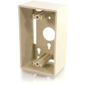 C2G Single Gang Wall Box Ivory