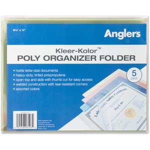 Anglers Kleer-Kolor Vinyl File Folders