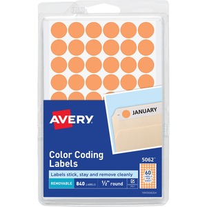 Avery Round Color-Coding Label