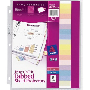 Avery Protect 'n Tab Top Loading Sheet Protector