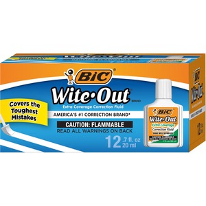 BIC Wite-Out Extra Coverage Correction Fluid