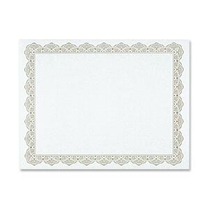 Parchment Paper Certificates, 8-1/2 x 11, Optima Gold Border, 25/Pack  MPN:39451