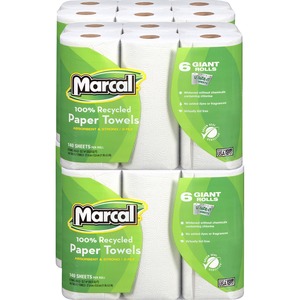 Marcal 2-Ply Quilted Roll Paper Towels