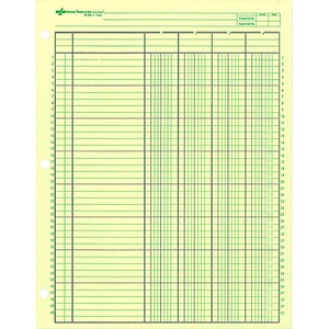 Rediform National Side Punched Analysis Pads