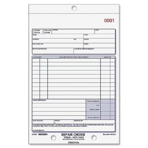 Rediform Carbonless Repair Order Forms