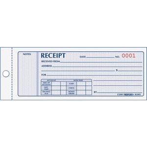 Rediform Money Receipt Collection Forms
