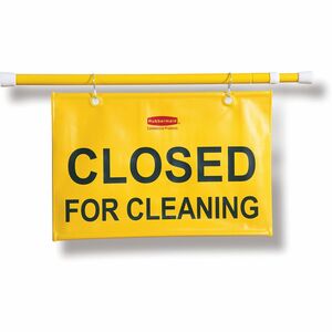 Rubbermaid Closed for Cleaning Hanging Safety Sign