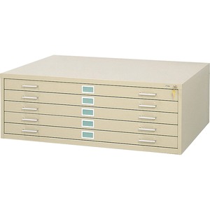 Safco 5-Drawer Steel Flat Files & Base